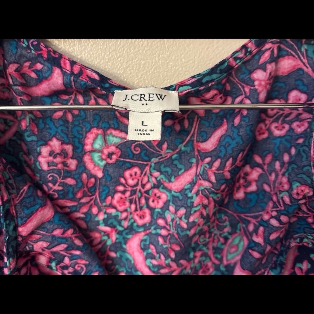 J. Crew Pink and Blue Tunic Top - Picture 3 of 3